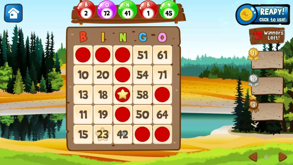 How many ways are available to tidy up numbers inside a Bingo card?