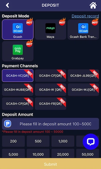 Step 1: select GCash and choose GCash payment channel.